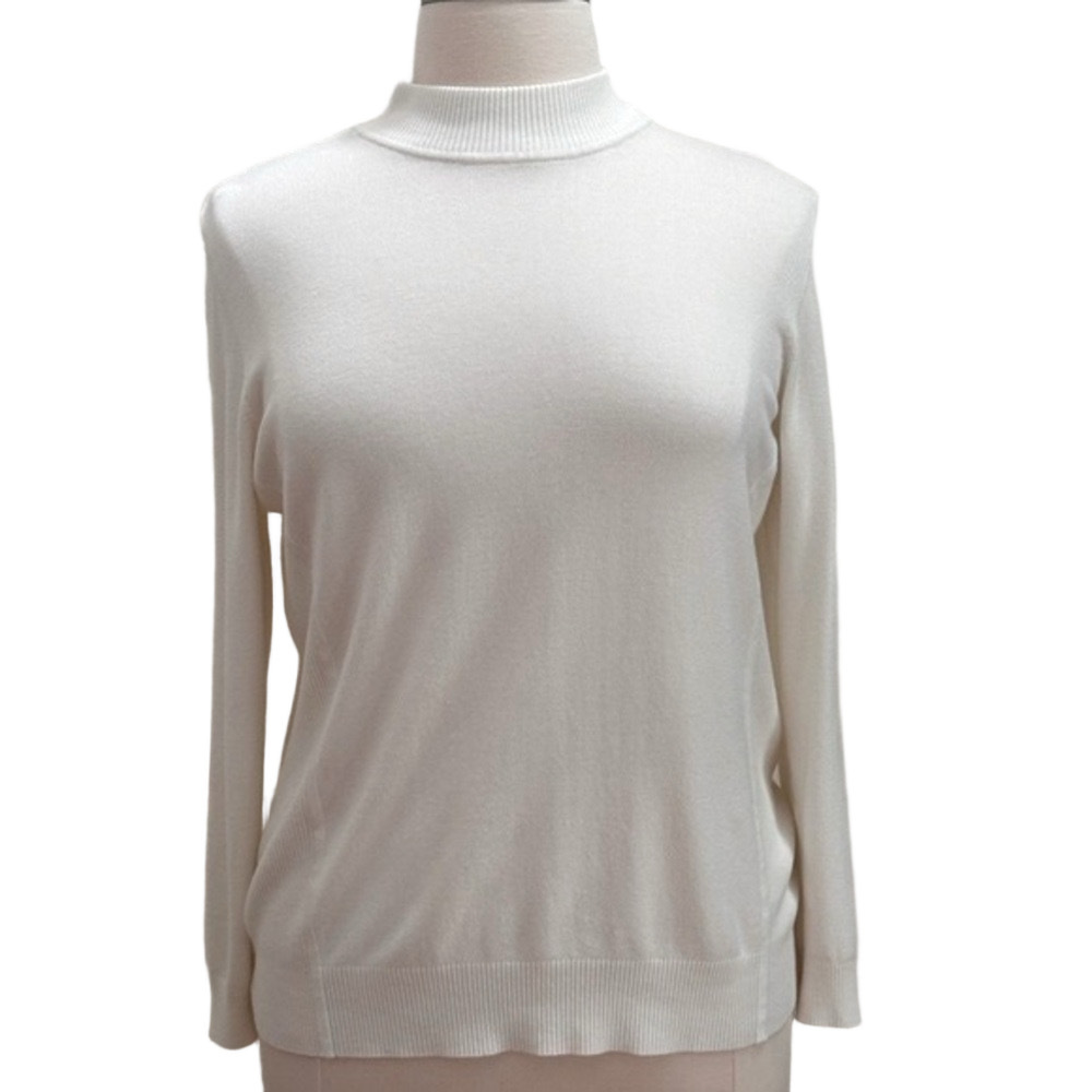 The TOG Shop, sz XL, cream colored mock turtleneck sweater.